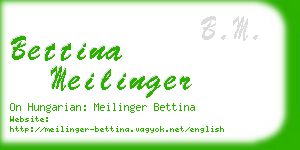 bettina meilinger business card